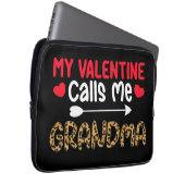 Mein Valentine nennt mich Oma Leopard Buffalo Laptopschutzhülle (Vorne Rechts)