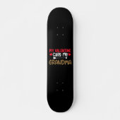 Mein Valentine nennt mich Oma Leopard Buffalo Skateboard (Vorne)