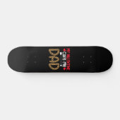 Mein Valentine nennt mich Vater Leopard Buffalo Ka Skateboard (Horizontal)