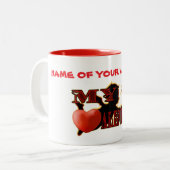 MEIN VALENTINE ZWEIFARBIGE TASSE (Vorderseite Links)