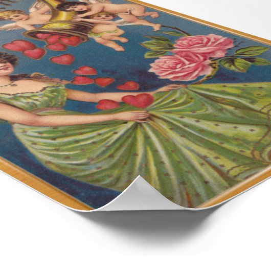 Mein Valentiner Vintage-Poster Poster (Ecke)