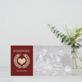 mein Valentinpass Feiertagskarte (Stehend Vorderseite)