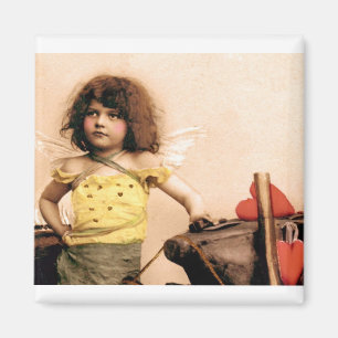 Mein Valentins-Cupid-Schmied Vintage-Foto-Magnet Magnet