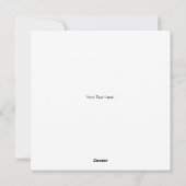 Mein Valentins-Schokoladenherz Feiertagskarte (Rückseite)