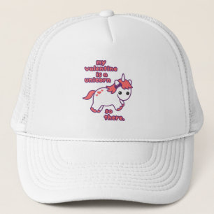 Mein Valentinsgruß ist ein Einhorn Truckerkappe