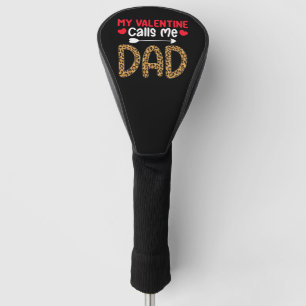 Mein Valentinstag nennt mich Papa Leopard Büffel K Golf Headcover