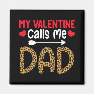 Mein Valentinstag nennt mich Papa Leopard Büffel K Magnet