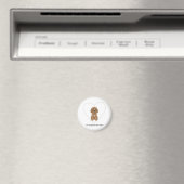 Mein Valentinstag-Partner hat Pfoten Cockapoo-Hund Magnet (In Situ (Geschirrspüler))