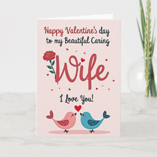 Mein Valentinstagskarte für meine schöne Frau Karte