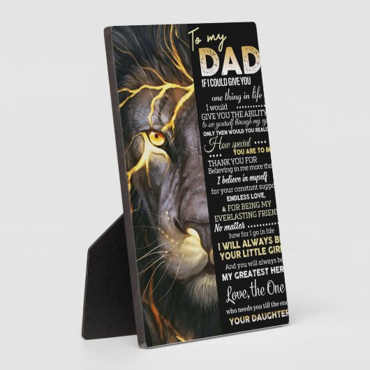 Mein Vater | Adorable Letter | Liebliches Geschenk Fotoplatte (Seite)