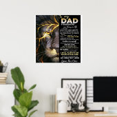 Mein Vater | Adorable Letter | Liebliches Geschenk Poster (Heimbüro)