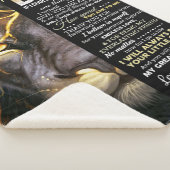 Mein Vater | Adorable Letter | Liebliches Geschenk Sherpadecke (3/4)