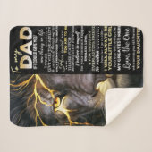 Mein Vater | Adorable Letter | Liebliches Geschenk Sherpadecke (Vorderseite (Horizontal))