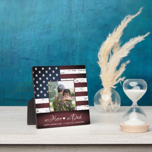 Mein Vater Armee Personalisiertes Foto Fotoplatte (InSitu)