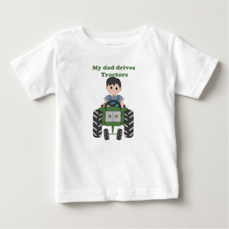 Mein Vater fährt Traktoren Baby T-shirt