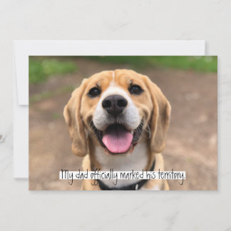 Mein Vater hat sein Territorium offiziell markiert Einladung