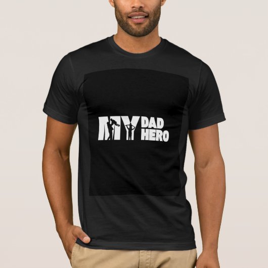 Mein Vater Held Design T-Shirt  (Vorderseite)