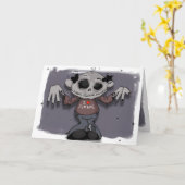 Mein Vater Herz Zombies Karte (Gelbe Blume)