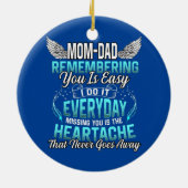 Mein Vater in der Mama, der an dich erinnert, ist Keramik Ornament (Hinten)