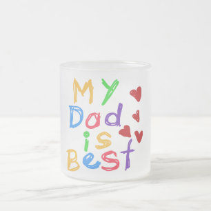Mein Vater ist beste T - Shirts und Geschenke Mattglastasse