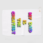 MEIN VATER IST DAS BESTE Golfhandtuch (Horizontal)