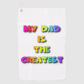 MEIN VATER IST DAS BESTE Golfhandtuch (Vorderseite)