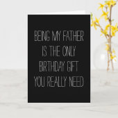 Mein Vater ist das einzige Geschenk, das du Funny Karte (Gelbe Blume)