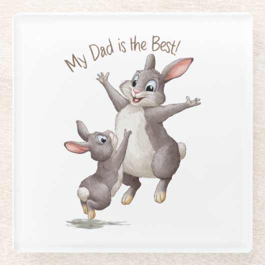 Mein Vater ist der beste Glasuntersetzer (Vorderseite)