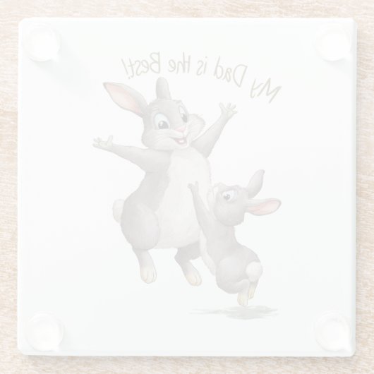 Mein Vater ist der beste Glasuntersetzer (Rückseite)