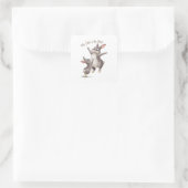 Mein Vater ist der beste Quadratischer Aufkleber (Tasche)