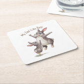 Mein Vater ist der beste Rechteckiger Pappuntersetzer (angewinkelt)