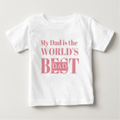 Mein Vater ist der beste Vater der Welt Baby T-shirt (Vorderseite)