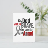 Mein Vater ist ein Angel-1-Hirnkrebs Postkarte (Stehend Vorderseite)