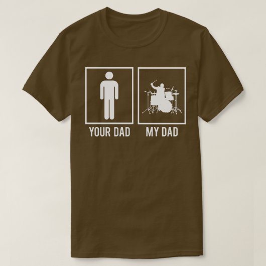 Mein Vater ist ein Drummer T-Shirt (Design vorne)