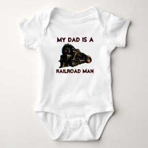 Mein Vater ist ein Eisenbahnmann Baby Strampler