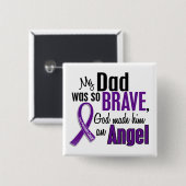 Mein Vater ist ein Engels-pankreatischer Krebs Button (Vorne & Hinten)