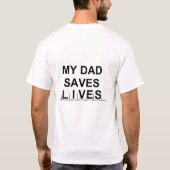 Mein Vater ist ein Held-T - Shirt (Rückseite)
