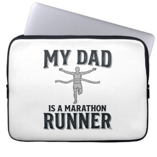 Mein Vater ist ein Marathonläufer Vintage-Shirt-De Laptopschutzhülle