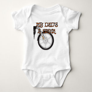 Mein Vater ist ein Radfahrer Baby Strampler