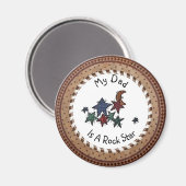 Mein Vater ist ein Rock Star Magnet (Vorderseite/Rückseite)