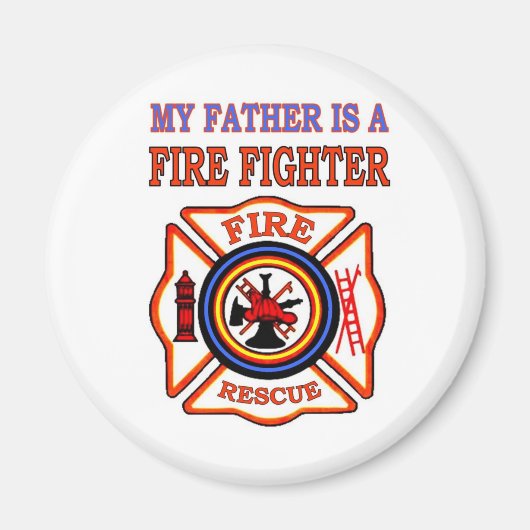 MEIN VATER IST FEUERKÄMPFER MAGNET (Vorne)