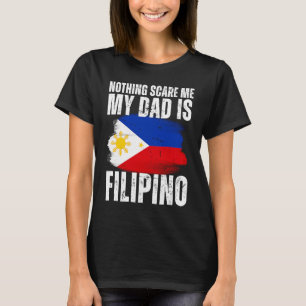 Mein Vater ist Filipino Philippine Pride Flag Heri T-Shirt