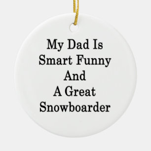 Mein Vater ist intelligentes lustiges und ein Keramikornament
