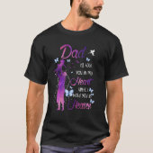 Mein Vater ist mein Guardian Angel Daddys Mädchen T-Shirt (Vorderseite)