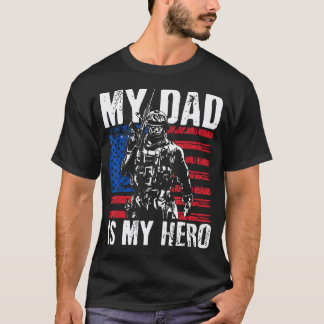 Mein Vater ist mein Held Armee Vater Vatertag und  T-Shirt