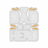 Mein Vater ist mein Held Aufkleber (Vorderseite)