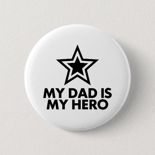 Mein Vater ist mein Held Button (Vorderseite)