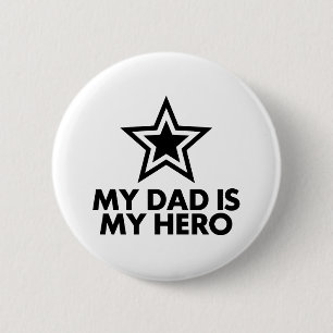 Mein Vater ist mein Held Button