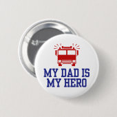 Mein Vater ist mein Held Button (Vorne & Hinten)