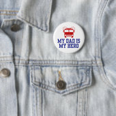 Mein Vater ist mein Held Button (Beispiel)